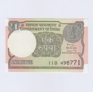 A-63 ~ 1 RUPEE NOTE ~ SUBHASH GARG ~ 2018 ~ Inset “L” ~ Prefix "B"