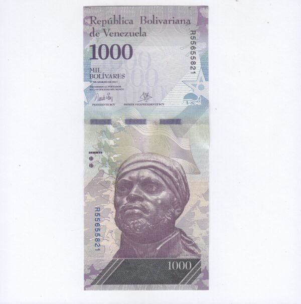 FCN ~ VENEZUELA ~ 1000 VEF NOTE ~ VENEZUELAN BOLIVARES ~ 2017 ~ GEM UNC