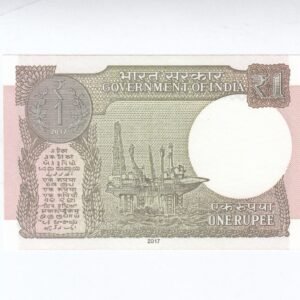 A-62 ~ 1 RUPEE NOTE ~ SHAKTIKANT DAS ~ 2017 ~ INSET "L" ~ PREFIX "E" ~ DATE : 27th AUGUST 14 - Image 2