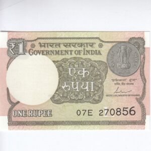 A-62 ~ 1 RUPEE NOTE ~ SHAKTIKANT DAS ~ 2017 ~ INSET "L" ~ PREFIX "E" ~ DATE : 27th AUGUST 56