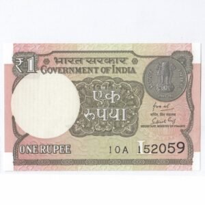 A-63 ~ 1 RUPEE NOTE ~ SUBHASH GARG ~ 2018 ~ Inset “L” ~ Prefix "A" ~ DATE : 1st MAY 2059