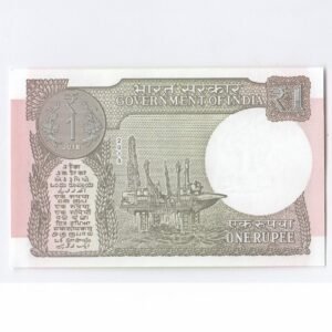 A-63 ~ 1 RUPEE NOTE ~ SUBHASH GARG ~ 2018 ~ Inset “L” ~ Prefix "A" ~ DATE : 2nd MARCH 67 - Image 2