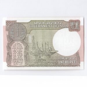 A-63 ~ 1 RUPEE NOTE ~ SUBHASH GARG ~ 2018 ~ Inset “L” ~ Prefix "A" ~ DATE : 1st JUNE 45 - Image 2