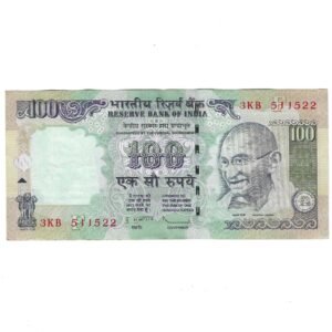 G-068 ~ 100 RUPEES NOTE ~ D SUBBARAO ~ HIMALAYA SERIES ~ 2010 ~ INSET "F" ~ PREFIX "KB"