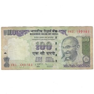 G-069 ~ 100 RUPEES NOTE ~ D SUBBARAO ~ HIMALAYA SERIES ~ 2010 ~ INSET "R" ~ PREFIX "KU"