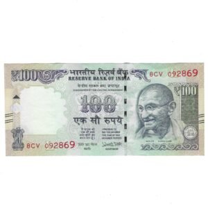 G-116 ~ 100 RUPEES NOTE ~ URJIT R PATEL ~ HIMALAYA SERIES ~ 2018 ~ INSET "L" ~ PREFIX "CV"