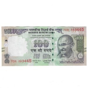 G-115 ~ 100 RUPEES NOTE ~ URJIT R PATEL ~ HIMALAYA SERIES ~ 2017 ~ INSET "R" ~ PREFIX "DR"