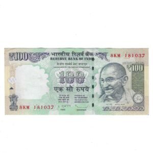 G-086 ~ 100 RUPEES NOTE ~ D SUBBARAO ~ HIMALAYA SERIES ~ 2013 ~ INSET "L" ~ PREFIX "KM" ~ DATE - 18th OCTOBER 37