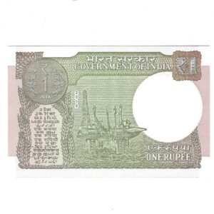 A-63 ~ 1 RUPEE NOTE ~ SUBHASH GARG ~ 2018 ~ INSET "L" ~ PREFIX "00A" ~ DATE 19th OCTOBER 52 - Image 2
