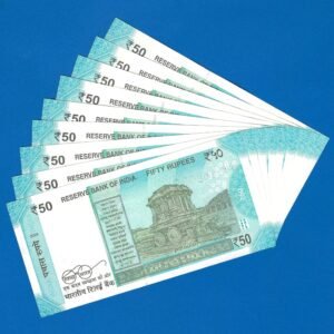 F-101 ~ 50 RUPEES NOTE ~ SHAKTIKANT DAS ~ HAMPI ~ 2024 ~ INSET “M” ~ 108111-999 (9 NOTES SET) - Image 2