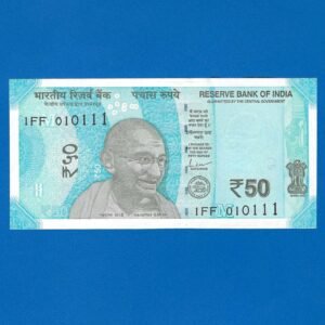 F-101 ~ 50 RUPEES NOTE ~ SHAKTI KANT DAS ~ HAMPI TEMPLE SERIES ~ 2024 ~ INSET “M” ~ DATE - 1st JANUARY 11