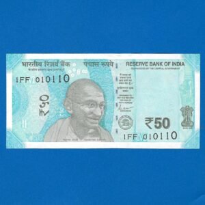 F-101 ~ 50 RUPEES NOTE ~ SHAKTI KANT DAS ~ HAMPI TEMPLE SERIES ~ 2024 ~ INSET “M” ~ DATE -  1st JANUARY 10
