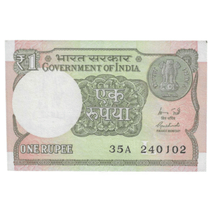 A-60 ~ 1 RUPEE NOTE ~ R MEHRISHI ~ 2015 ~ INSET "L" ~ PREFIX "A" ~  DATE : 24th JANUARY 02