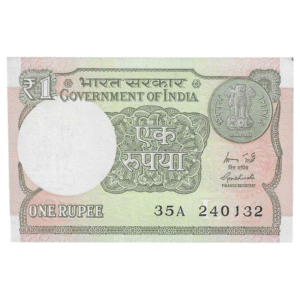 A-60 ~ 1 RUPEE NOTE ~ R MEHRISHI ~ 2015 ~ INSET "L" ~ PREFIX "A" ~  DATE : 24th JANUARY 32