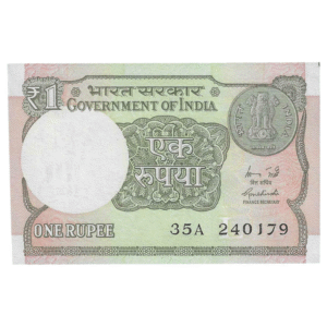 A-60 ~ 1 RUPEE NOTE ~ R MEHRISHI ~ 2015 ~ INSET "L" ~ PREFIX "A" ~  DATE : 24th JANUARY 79