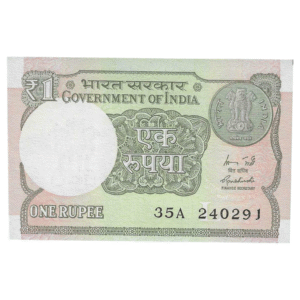 A-60 ~ 1 RUPEE NOTE ~ R MEHRISHI ~ 2015 ~ INSET "L" ~ PREFIX "A" ~  DATE : 24th FEBRUARY 91