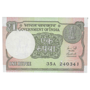 A-60 ~ 1 RUPEE NOTE ~ R MEHRISHI ~ 2015 ~ INSET "L" ~ PREFIX "A" ~  DATE : 24th MARCH 41