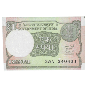 A-60 ~ 1 RUPEE NOTE ~ R MEHRISHI ~ 2015 ~ INSET "L" ~ PREFIX "A" ~  DATE : 24th APRIL 21