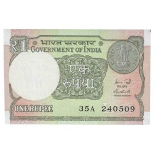 A-60 ~ 1 RUPEE NOTE ~ R MEHRISHI ~ 2015 ~ INSET "L" ~ PREFIX "A" ~  DATE : 24th MAY 09