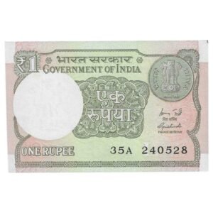 A-60 ~ 1 RUPEE NOTE ~ R MEHRISHI ~ 2015 ~ INSET "L" ~ PREFIX "A" ~  DATE : 24th MAY 28