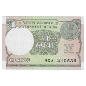A-61 ~ 1 RUPEE NOTE ~ RATAN P WATAL ~ 2016 ~ INSET "L" ~ PREFIX "A" ~  DATE : 24th MAY 36