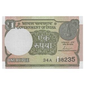 A-62 ~ 1 RUPEE NOTE ~ SHAKTIKANT DAS ~ 2017 ~ INSET "L" ~ PREFIX "A"