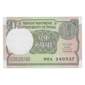 A-61 ~ 1 RUPEE NOTE ~ RATAN P WATAL ~ 2016 ~ INSET "L" ~ PREFIX "A" ~  DATE : 24th MAY 37