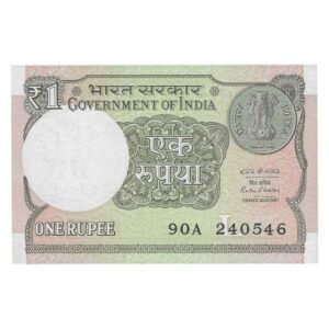 A-61 ~ 1 RUPEE NOTE ~ RATAN P WATAL ~ 2016 ~ INSET "L" ~ PREFIX "A" ~  DATE : 24th MAY 46