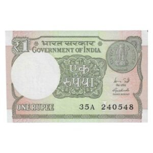 A-60 ~ 1 RUPEE NOTE ~ R MEHRISHI ~ 2015 ~ INSET "L" ~ PREFIX "A" ~  DATE : 24th MAY 48