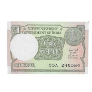 A-60 ~ 1 RUPEE NOTE ~ R MEHRISHI ~ 2015 ~ INSET "L" ~ PREFIX "A" ~  DATE : 24th MAY 84