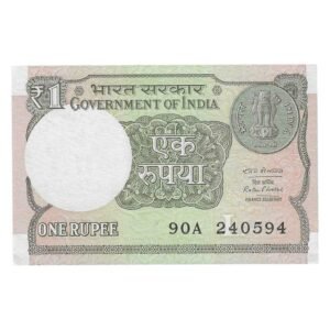 A-61 ~ 1 RUPEE NOTE ~ RATAN P WATAL ~ 2016 ~ INSET "L" ~ PREFIX "A" ~  DATE : 24th MAY 94