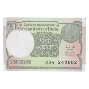 A-60 ~ 1 RUPEE NOTE ~ R MEHRISHI ~ 2015 ~ INSET "L" ~ PREFIX "A" ~  DATE : 24th JUNE 02