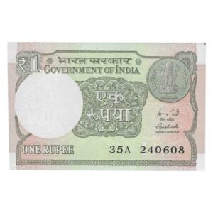 A-60 ~ 1 RUPEE NOTE ~ R MEHRISHI ~ 2015 ~ INSET "L" ~ PREFIX "A" ~  DATE : 24th JUNE 08