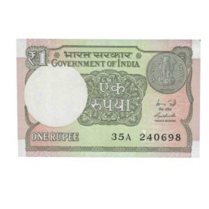 A-60 ~ 1 RUPEE NOTE ~ R MEHRISHI ~ 2015 ~ INSET "L" ~ PREFIX "A" ~  DATE : 24th JUNE 98