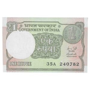 A-60 ~ 1 RUPEE NOTE ~ R MEHRISHI ~ 2015 ~ INSET "L" ~ PREFIX "A" ~  DATE : 24th JULY 82