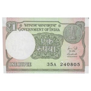 A-60 ~ 1 RUPEE NOTE ~ R MEHRISHI ~ 2015 ~ INSET "L" ~ PREFIX "A" ~  DATE : 24th AUGUST 05