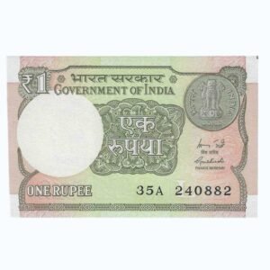 A-60 ~ 1 RUPEE NOTE ~ R MEHRISHI ~ 2015 ~ INSET "L" ~ PREFIX "A" ~  DATE : 24th AUGUST 82