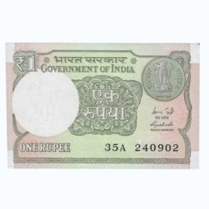 A-60 ~ 1 RUPEE NOTE ~ R MEHRISHI ~ 2015 ~ INSET "L" ~ PREFIX "A" ~  DATE : 24th SEPTEMBER 02