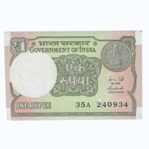 A-60 ~ 1 RUPEE NOTE ~ R MEHRISHI ~ 2015 ~ INSET "L" ~ PREFIX "A" ~  DATE : 24th SEPTEMBER 34