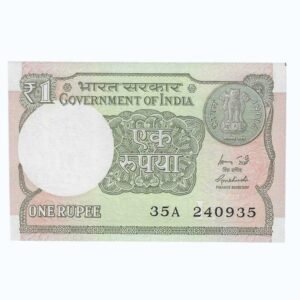 A-60 ~ 1 RUPEE NOTE ~ R MEHRISHI ~ 2015 ~ INSET "L" ~ PREFIX "A" ~  DATE : 24th SEPTEMBER 35