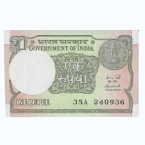 A-60 ~ 1 RUPEE NOTE ~ R MEHRISHI ~ 2015 ~ INSET "L" ~ PREFIX "A" ~  DATE : 24th SEPTEMBER 36