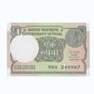 A-61 ~ 1 RUPEE NOTE ~ RATAN P WATAL ~ 2016 ~ INSET "L" ~ PREFIX "A" ~ DATE : 24th SEPTEMBER 67