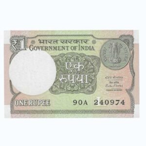 A-61 ~ 1 RUPEE NOTE ~ RATAN P WATAL ~ 2016 ~ INSET "L" ~ PREFIX "A" ~ DATE : 24th SEPTEMBER 74