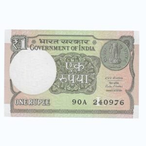 A-61 ~ 1 RUPEE NOTE ~ RATAN P WATAL ~ 2016 ~ INSET "L" ~ PREFIX "A" ~ DATE : 24th SEPTEMBER 76