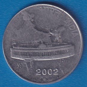 RID015E ~ 50 PAISE ~ 2002 ~ FSS ~ INDIA MAP ~ DEFINITIVE COIN ~ NOIDA MINT