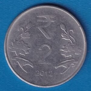 RID017E ~ 2 RUPEES ~ 2012 ~ FSS ~ FLORAL PATTERN ~ DEFINITIVE COIN ~ KOLKATA MINT