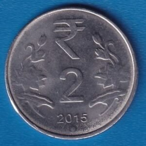 RID017E ~ 2 RUPEES ~ 2015 ~ FSS ~ FLORAL PATTERN ~ DEFINITIVE COIN ~ NOIDA MINT