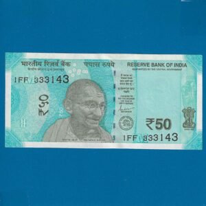 F-101 ~ 50 RUPEES NOTE ~?SHAKTIKANT DAS ~ HAMPI ~ 2024 ~ INSET ?M? ~ 143 ENDING FANCY