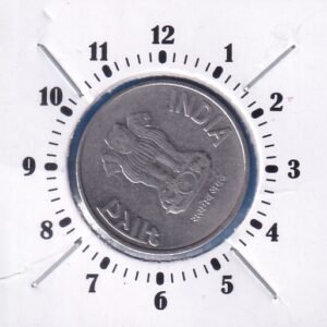 ERROR COIN ~ 10 O'clock ROTATION ~ 2 RUPEES ~ 2012 ~ NOIDA MINT