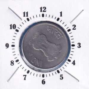 ERROR COIN ~ 4 O'clock ROTATION ~ 2 RUPEES ~ 2019 ~ NOIDA MINT